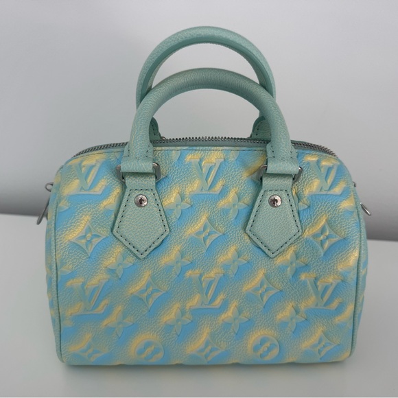 LOUIS VUITTON STARDUST SPEEDY BANDOULIÈRE 20 Empriente bag crossbody Green NWT - Picture 4 of 15